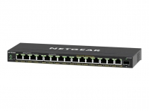 Коммутатор NETGEAR GS316EPP 15x1GE PoE+(231Вт), 1xSFP, управляемый GS316EPP-100PES