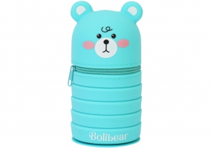 Пенал-подставка 2в1,1 отделение MAXI H-2852-turquoise