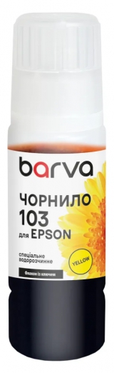 Чорнило для Epson 103 Y спеціальне 65 мл, OneKey, водорозчинне, жовте Barva (E103-693e) I-BARE-E-103-065-Y