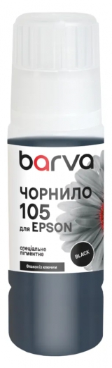 Чорнило для Epson 105 BK спеціальне 70 мл, OneKey, пігментне, чорне Barva (E105-781e) I-BARE-E-105-070-B-P