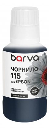 Чорнило для Epson 115 PB спеціальне 140 мл, OneKey, водорозчинне, фото-чорне Barva (E115-872e) I-BARE-E-115-140-PB