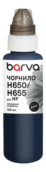 Чорнило для HP 122/178/650/655 спеціальне 100 мл, пігментне, чорне Barva (H655-396e) I-BARE-H655-100-B-P