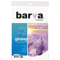 Папір Barva everyday глянцевий самоклейний 120 г/м2 a4 20 арк (ip-cle120-269) IP-BAR-CLE120-269