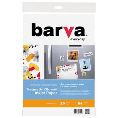 Магнитная бумага Barva everyday глянцевая а4 20 л (ip-mag-gl-144/ip-mag-ce-144) IP-BAR-MAG-CE-144