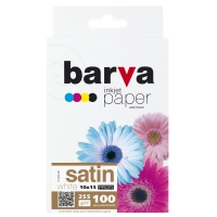 Фотопапір Barva profi білий сатин 255 г/м2 10x15 100 арк (ip-v255-267) IP-BAR-P-V255-267