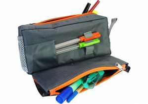 Пенал на 2 відділення COOLFORSCHOOL J-2395-orange