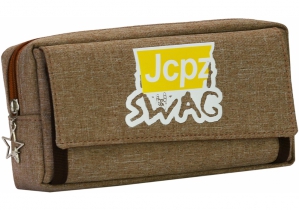 Пенал на 2 відділення COOLFORSCHOOL J-2607-brown
