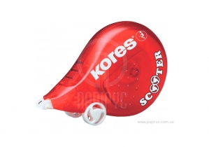 Коректор-стрічковий Kores Scooter, 4,2мм*8 м, червоний K84823