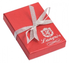 Подарочный набор "Elegance": ручка шариковая + крючок д/сумки, красный Langres LS.122029-05