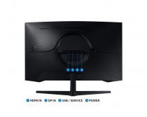 Монитор Samsung 31.5" Odyssey G55C 2xHDMI, DP, VA, 2560x1440, 165Hz, 1ms, CURVED LS32CG550EIXUA