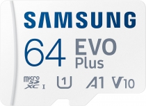 Карта памяти Samsung microSDXC 64GB C10 UHS-I R130MB/s Evo Plus + SD MB-MC64KA/EU