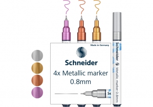 Набір маркерів металік Paint-It 0,8 мм 4 шт. SCHNEIDER ML01011501
