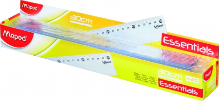 Лінійка ESSENTIALS Eco, 30см пластикова, дисплей Maped MP.146119