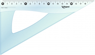 Кутник ESSENTIALS, 60гр/210мм пластик, дисплей Maped MP.146122