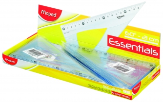 Уголок ESSENTIALS, 60гр/210мм пластик, дисплей Maped MP.146122