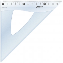 Кутник ESSENTIALS, 45гр/210мм (гіпотенуза) пластик, дисплей Maped MP.146123