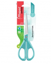 Ножницы офисные ESSENTIALS GREEN 170мм, блистер, голубой Maped MP.468011