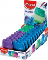 Чинка з контейнером SHAKER, 2 отв., дисплей, асорті Maped MP.534755