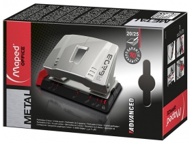 Діркопробивач металевий ергономічний на 2 отв. ADVANCED METAL, 20/25л., срібний Maped MP.620310