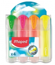 Текст-маркер FLUO PEPS Ultra Soft TRANSPARENT, набор из 4 шт., блистер, ассорти Maped MP.745947
