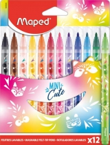 Фломастери MINI CUTE в картонній коробці 12шт Maped MP.845404