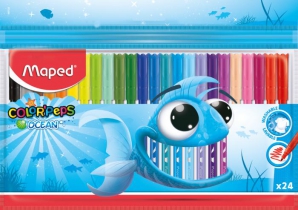 Фломастери COLOR PEPS Ocean, 24 кольор. Maped MP.845722