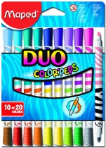 Фломастери COLOR PEPS DUO, 20 кольор. Maped MP.847010