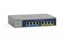 Коммутатор NETGEAR MS108UP, 4x2,5GE PoE+, 4x2,5GE PoE++(60Вт/порт), 230Вт, неуправляемый MS108UP-100EUS