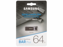 Накопитель Samsung 64GB USB 3.1 Type-A Bar Plus  Серый MUF-64BE4/APC