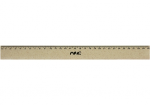 Линейка 30см пластиковая соломенная MAXI MX09450