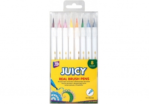 Фломастери-пензлики REAL BRUSH, 8 кольорів MAXI MX15218