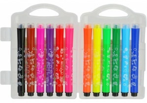 Фломастери-штампи Jumbo, 12 кольорів та форм MAXI MX15227