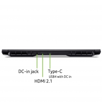Ноутбук Acer Nitro V 17 ANV17-41 17.3" FHD IPS, AMD R7-260, 32GB, F1TB, NVD5060-8, Lin, чорний NH.QYVEU.006