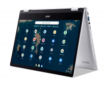 Ноутбук Acer Chromebook Spin CP314-1HN 14" FHD IPS Touch, Intel P N6000, 8GB, F128GB, UMA, ChromeOS, серебристый NX.AZ3EU.002