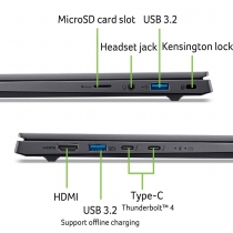 Ноутбук Acer Swift X 14 SFX14-73G 14.5" 2.8K OLED, Intel U7-255H, 16GB, F1TB, NVD5050-8, Win11, серый NX.J83EU.003