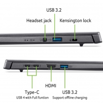 Ноутбук Acer Aspire 14 A14-52MT 14" WUXGA IPS Touch, Intel U7-258V, 32GB, F1TB, UMA, Win11, сірий NX.JDJEU.003