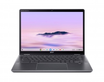 Ноутбук Acer Chromebook Plus Spin 514 CP514-4HN 14" WUXGA IPS Touch, Intel 3-100U, 8GB, F256GB, UMA, ChromeOS, серый NX.KYQEU.001