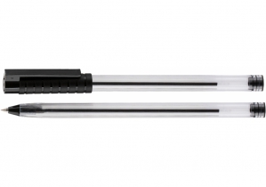 Ручка шариковая OPTIMA HYPE T 1,0 mm. Корпус прозрачный, пишет черным O15691