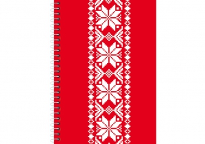 Блокнот "Орнамент", А6, ,бічна спіраль, 80 арк., пластикова обкл., кліт., асорті OPTIMA O20340