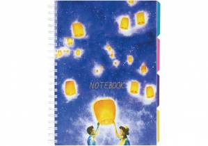 Блокнот Universal, A4, пласт. обкл., спіраль, з розділ., блок з перф., 120, кліт. OPTIMA O20355-15