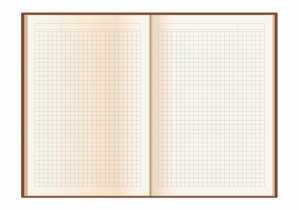 Дневник недатированный А5, тиснение "Notebook", Vivella, кремовый блок, серый, клетка OPTIMA O20823-10