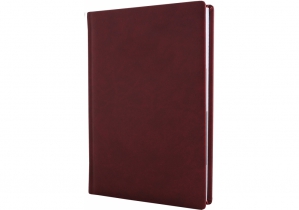 Дневник недатированный А5, тиснение "Notebook", Vivella, кремовый блок, бордо, клетка OPTIMA O20823-18