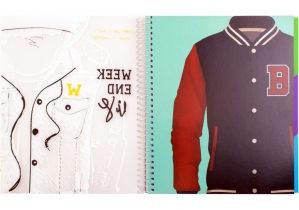 Блокнот "Selfie: Jacket", B5, обкл. пластик+картон, ПВХ спіраль, розділювачі, 120 арк., кліт. OPTIMA O20850-04