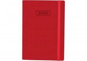Щоденник датований, NAMIB,червоний,  А5, з гумкою  OPTIMA O25205-03