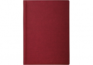 Дневник недатированный, DUBLIN, красный, А5, кремовый блок, линия OPTIMA O25409-03