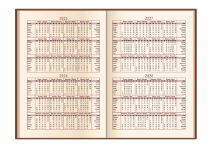 Щоденник недатований А5 Cabinet, Vivella Lak, синя O25425-02