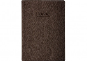 Щоденник датований, TWEED, коричневий,  А5 OPTIMA O26126-07