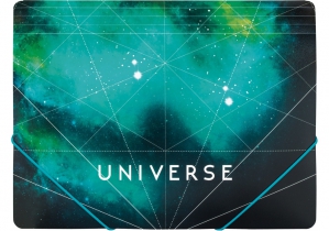 Папка пластикова А4 на гумках Optima "Universe", асорті O31664
