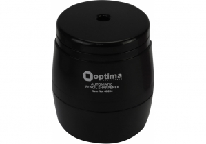 Чинка автоматична пластикова на батарейках, чорна OPTIMA O40694