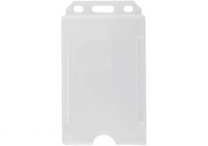 Бейдж вертикальний Optima, PP+PVC, 54х85 мм O45622